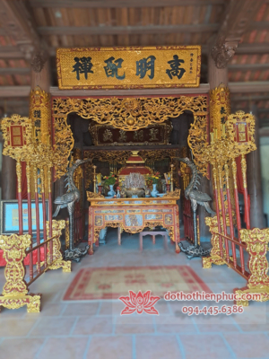 Mẫu Không Gian Thờ Tại Đình Làng Truyền Thống